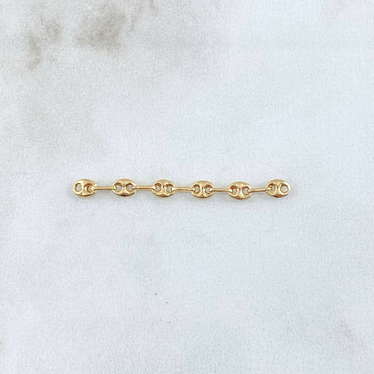 Herraje GC 0.35gr / 3.3mm Seis Eslabones Oro Amarillo 18K ©