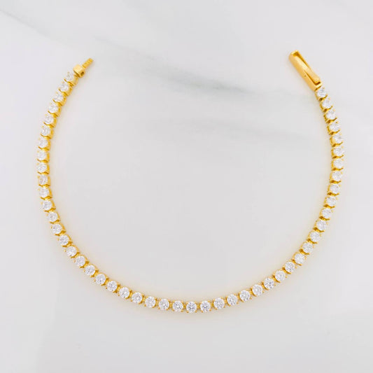 Pulso Tennis 5.25g / 7 in / 2.09mm Oro Amarillo 18K