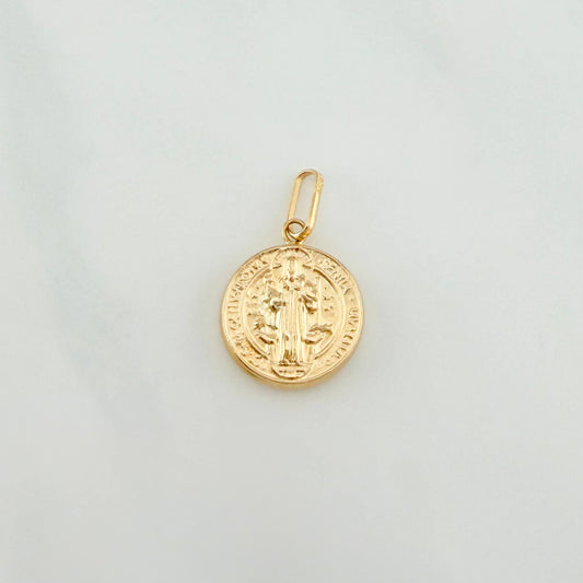 Dije San Benito 1.2 g / 1 in Oro Amarillo 18K