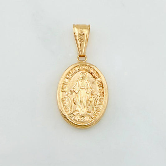 Dije Virgen Milagrosa 1.4 g / 1 1/4 in Oro Amarillo 18K
