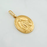 Dije Virgen Milagrosa 1.7 g / 1 1/4 in Oro Amarillo 18K