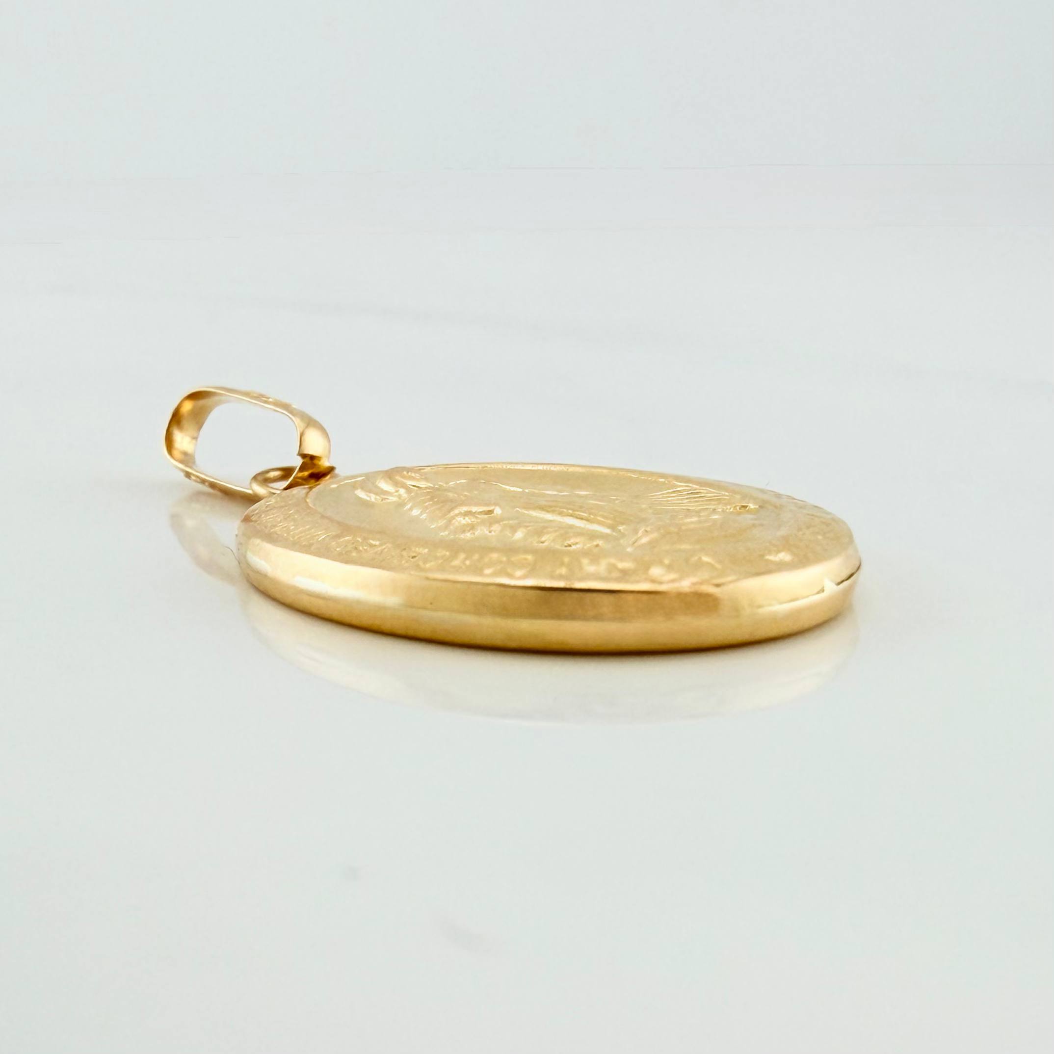 Dije Virgen Milagrosa 1.7 g / 1 1/4 in Oro Amarillo 18K