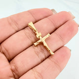 Pendant Cross Christ 1.1 g / 1 1/4 in 18K Yellow Gold