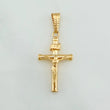 Pendant Cross Christ 1.45 g / 1 1/2 in 18K Yellow Gold