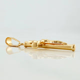 Pendant Cross Christ 1.45 g / 1 1/2 in 18K Yellow Gold