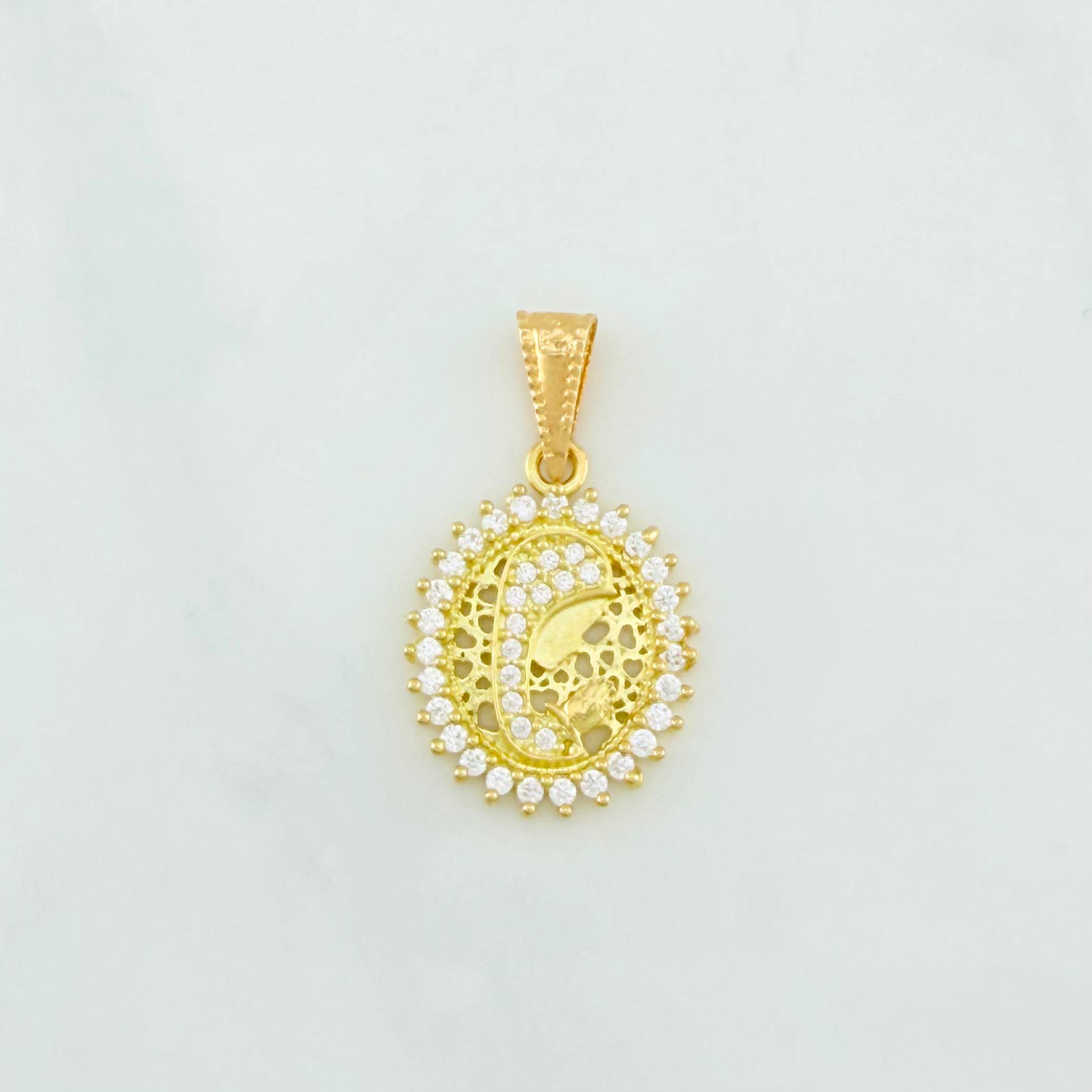 Dije Virgen Maria 1.7 g / 1 in Oro Amarillo 18K