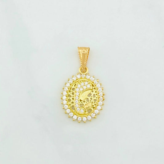 Dije Virgen Maria 1.7 g / 1 in Oro Amarillo 18K