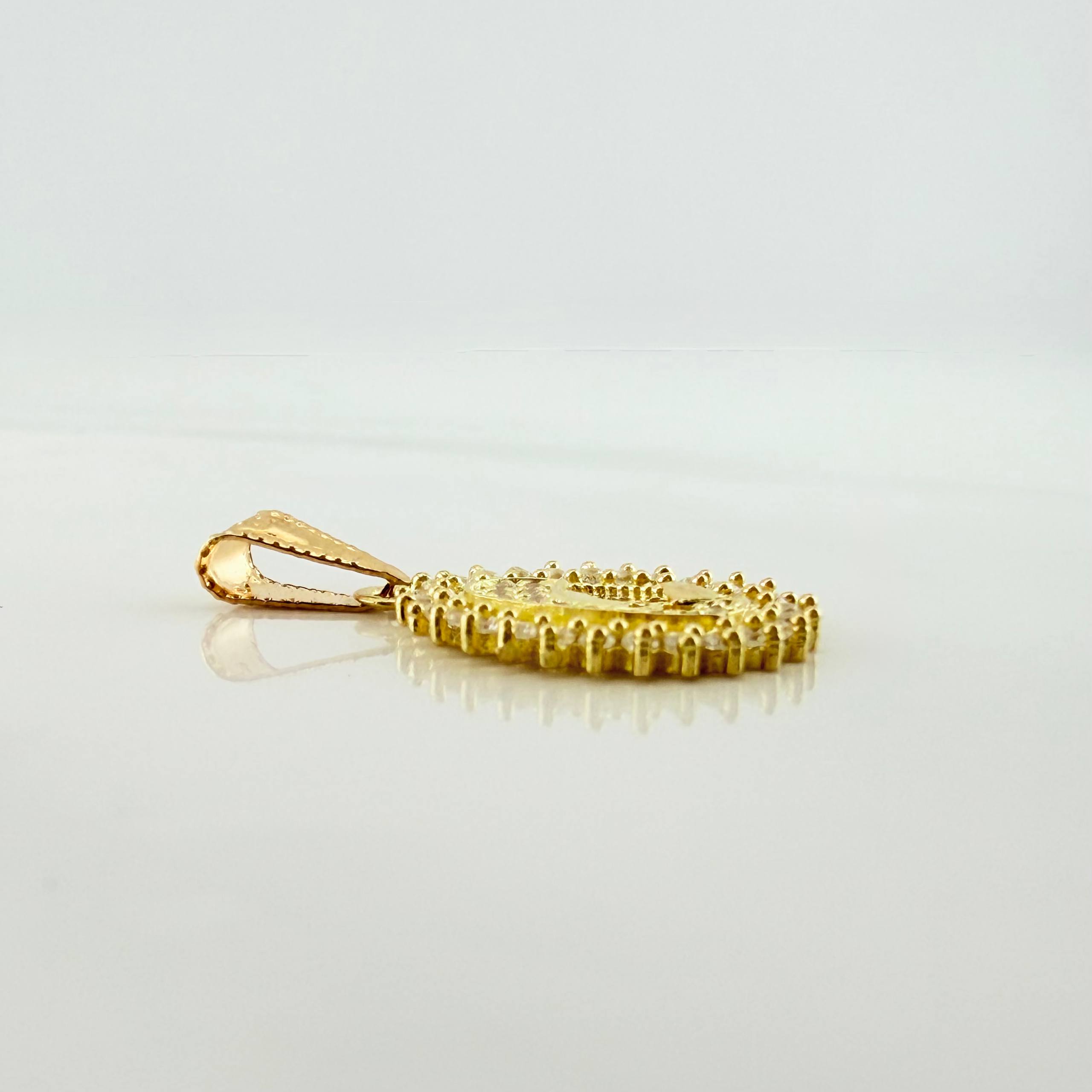Dije Virgen Maria 1.7 g / 1 in Oro Amarillo 18K