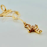 Pendant Virgin Mary Silhouette 0.65 g / 1 1/2 in Yellow Gold 18K