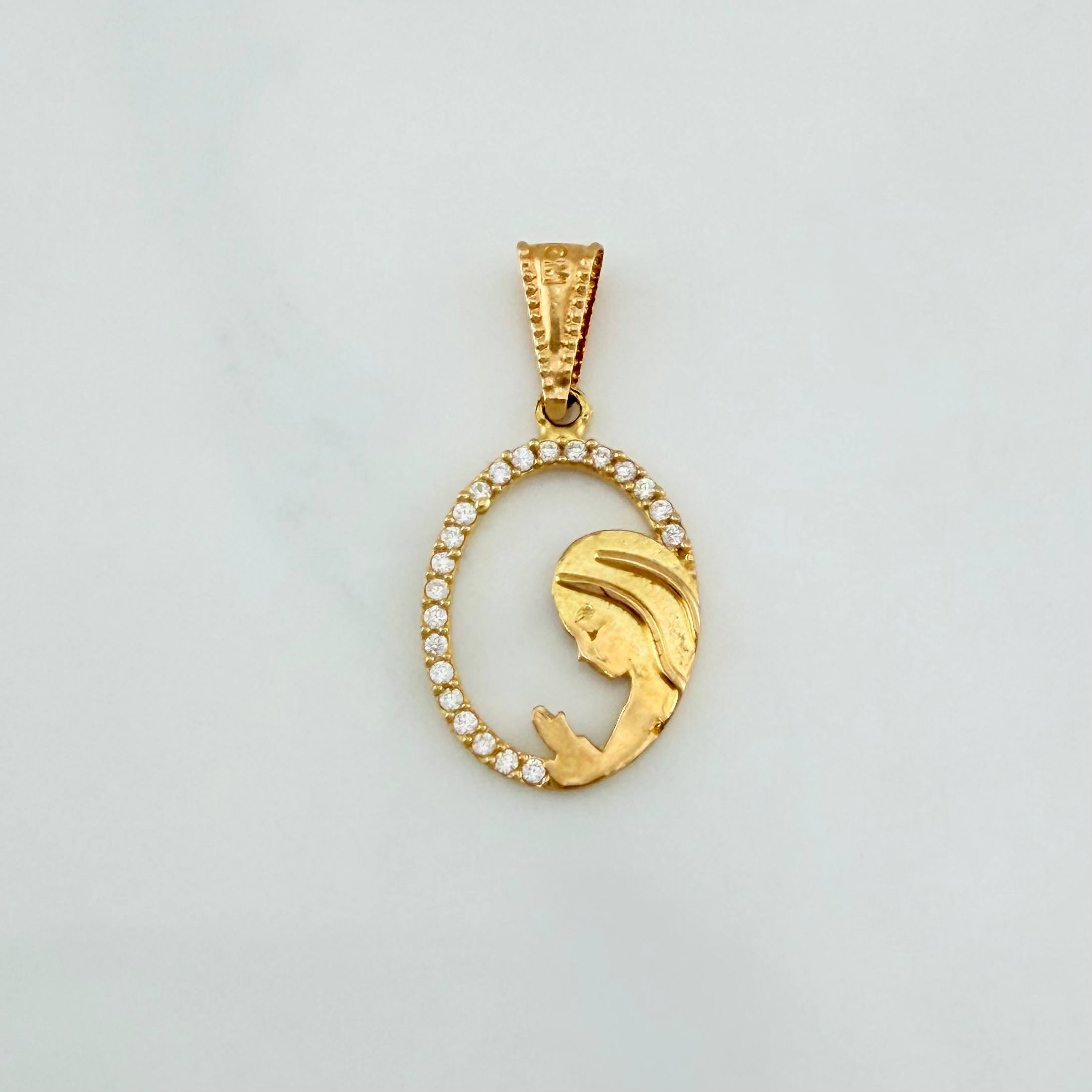 Dije Virgen Maria 1.1 g / 1 in Oro Amarillo 18K