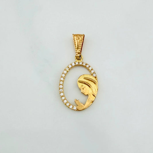 Dije Virgen Maria 1.1 g / 1 in Oro Amarillo 18K