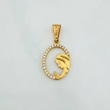 Dije Virgen Maria 1.1 g / 1 in Oro Amarillo 18K