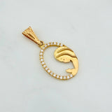 Dije Virgen Maria 1.1 g / 1 in Oro Amarillo 18K