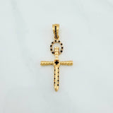 Pendant Cross Sword 3.7 g / 1 1/2 in Yellow Gold 18K