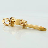 Pendant Nail Cross 3.8 g / 1 1/2 in 18K Yellow Gold