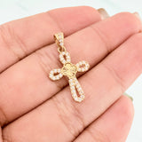 Clover Cross Pendant 1.25 g / 1 in Yellow Gold 18K