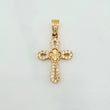 Clover Cross Pendant 1.25 g / 1 in Yellow Gold 18K