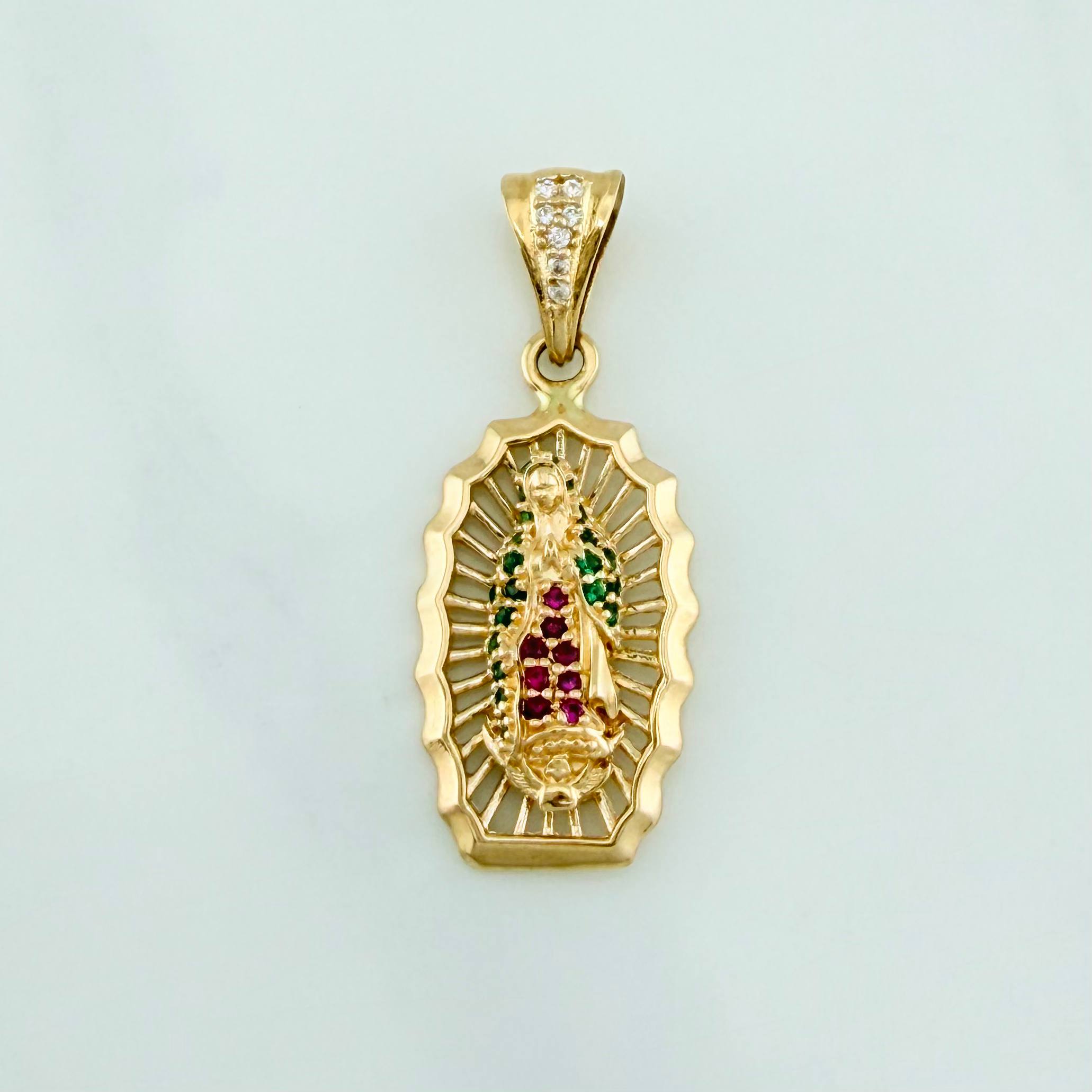 Pendant Virgin of Guadalupe 3 g / 1 1/4 in 18K Yellow Gold