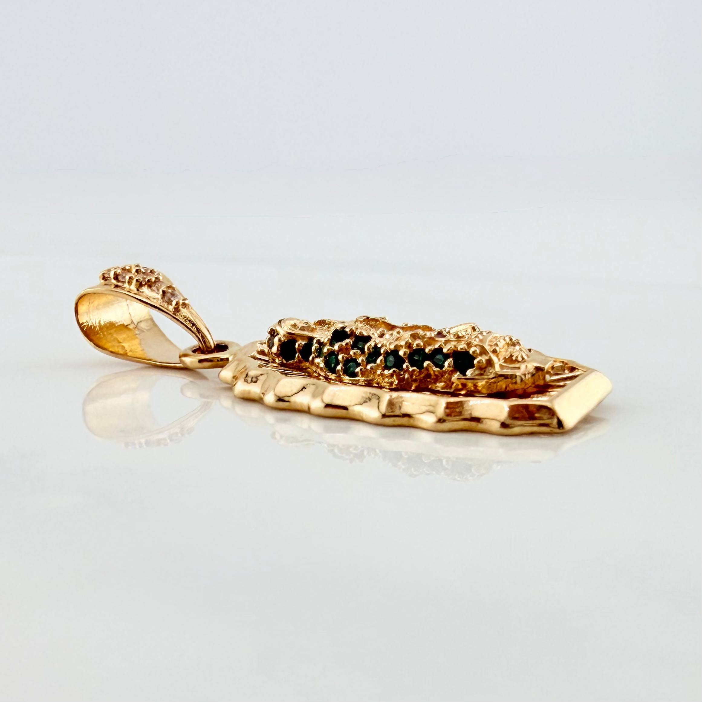 Pendant Virgin of Guadalupe 3 g / 1 1/4 in 18K Yellow Gold