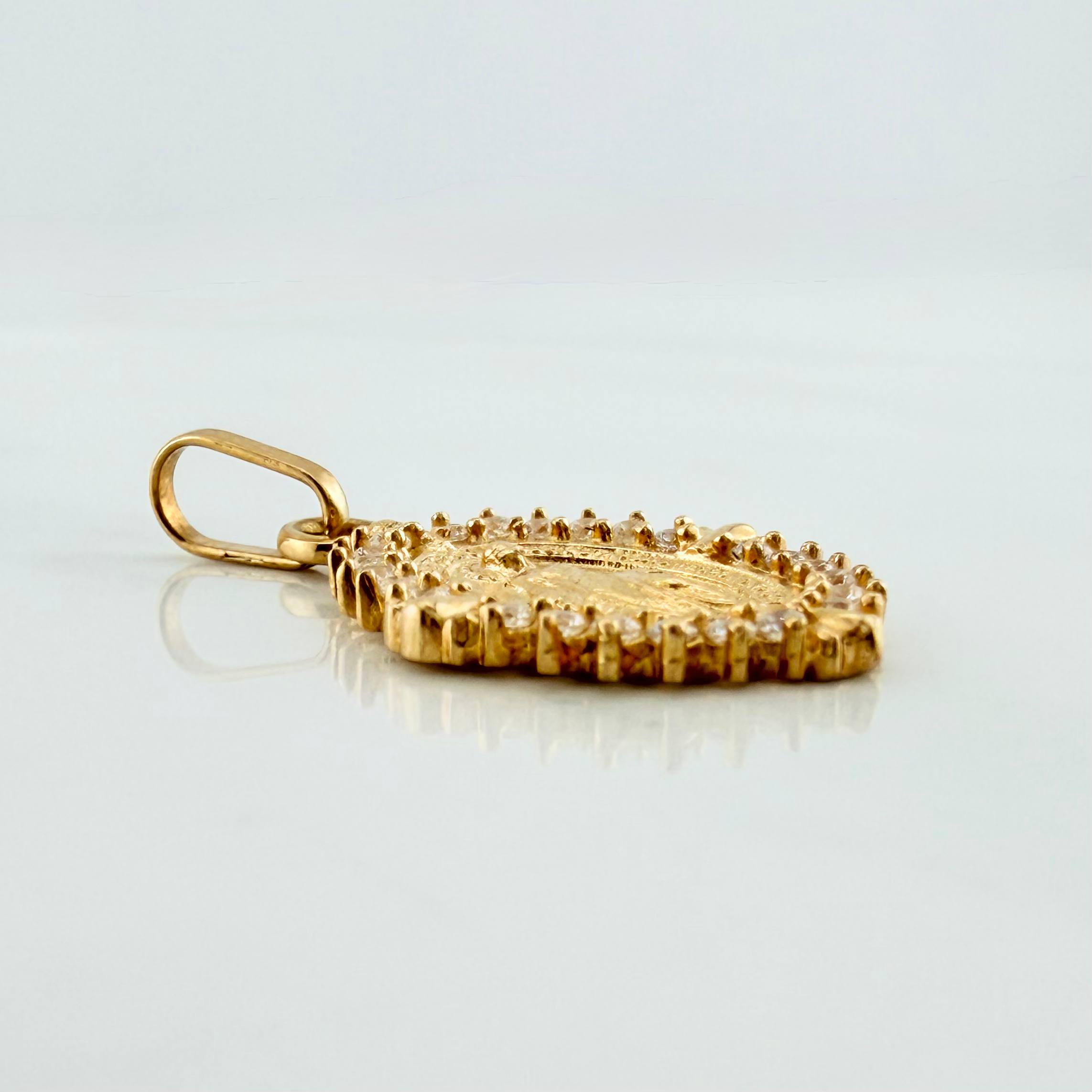 Pendant Miraculous Virgin 2.15 g / 1 in Yellow Gold 18K