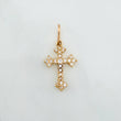 Gothic Cross Pendant 0.55 g / 3/4 in 18K Yellow Gold