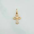 Gothic Cross Pendant 0.6 g / 3/4 in 18K Yellow Gold