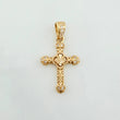 Clover Cross Pendant 1.2 g / 1 in Yellow Gold 18K