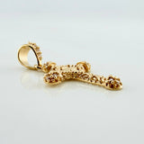 Clover Cross Pendant 1.2 g / 1 in Yellow Gold 18K