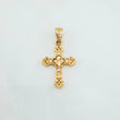 Clover Cross Pendant 1.2 g / 1 in Yellow Gold 18K