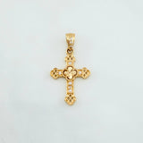 Clover Cross Pendant 1.2 g / 1 in Yellow Gold 18K