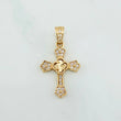 Clover Cross Pendant 1.3 g / 1 in Yellow Gold 18K