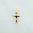 Pendant Cross Christ 0.9 g / 3/4 in Three Golds 18K