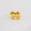 Half Bead Stud Earrings 0.7g / in / 5mm 18K Yellow Gold