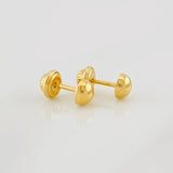 Half Bead Stud Earrings 0.7g / in / 5mm 18K Yellow Gold