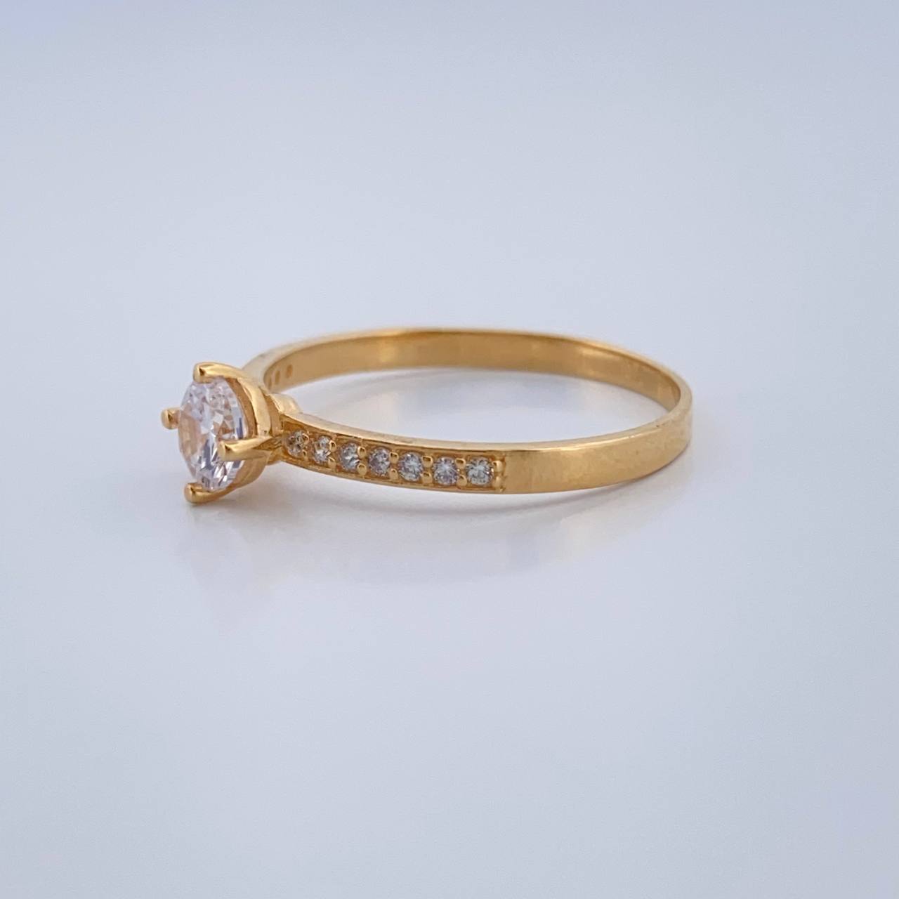 Anillo Solitario Churumbela 1.55gr / T6 3/4 / Oro Amarillo 18K %