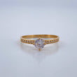 Anillo Solitario Churumbela 1.55gr / T6 3/4 / Oro Amarillo 18K %