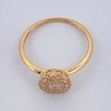 Halo Circle Ring 2.1gr / T6 3/4 / 18K Yellow Gold %