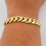 Pulso Cubana Monaco 14.85gr / 8 1/4 in / 9.4mm Oro Amarillo +4 18K $