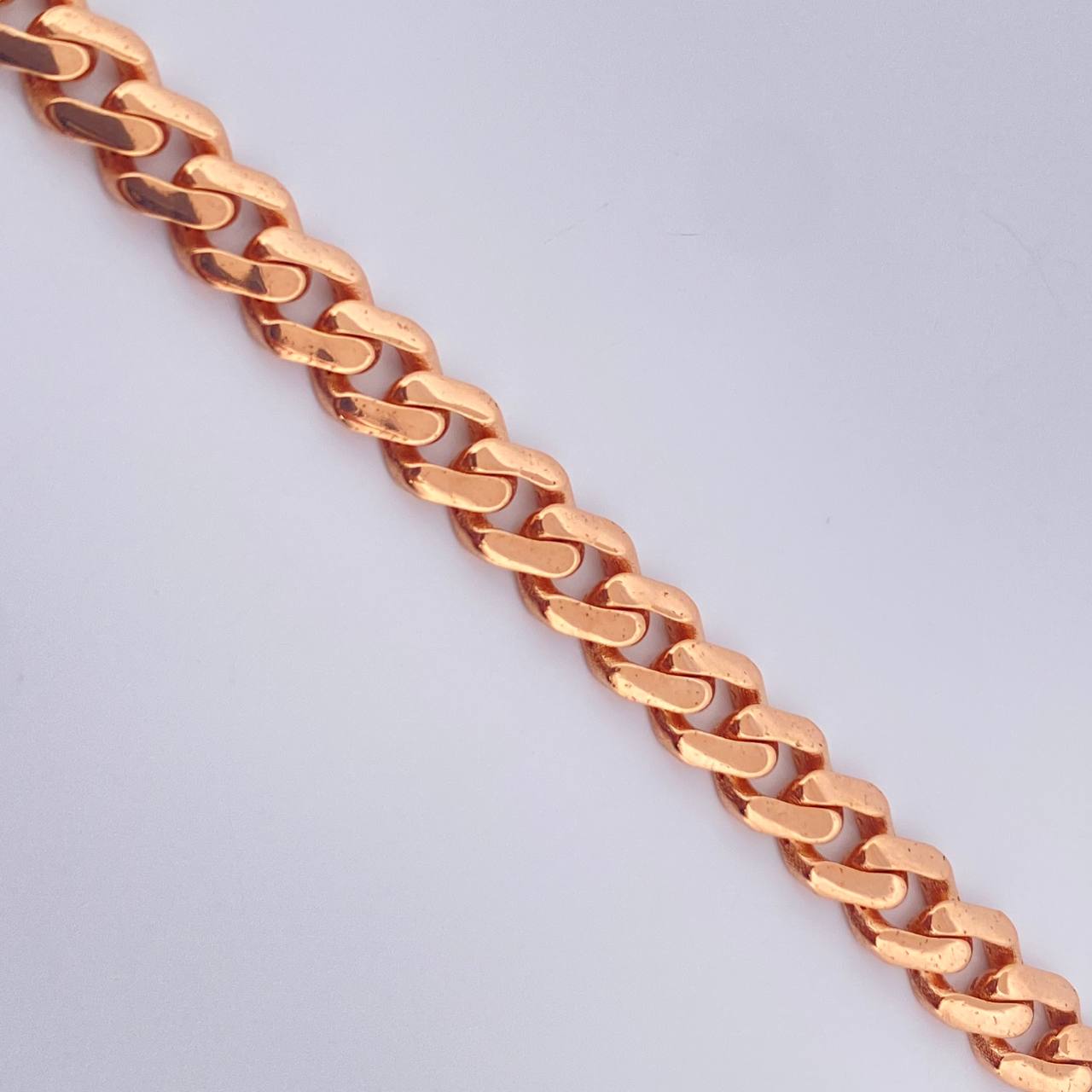 Pulso Cubana Monaco 6.3gr / 7 1/4 in / 4.8mm  Dos Oros Rosa Blanco +4 18K $