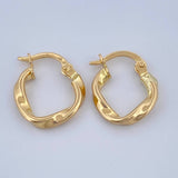 Candongas Asby 1.05gr / 1/2 in / Oro Amarillo 18K %
