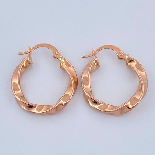 Candongas Asby 1.8gr / 3/4 in / Oro Rosa 18K %