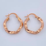 Candongas Asby 1.8gr / 3/4 in / Oro Rosa 18K %