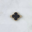 Charm VCyA Clover 3.1gr / 1.5mm Black Yellow Gold