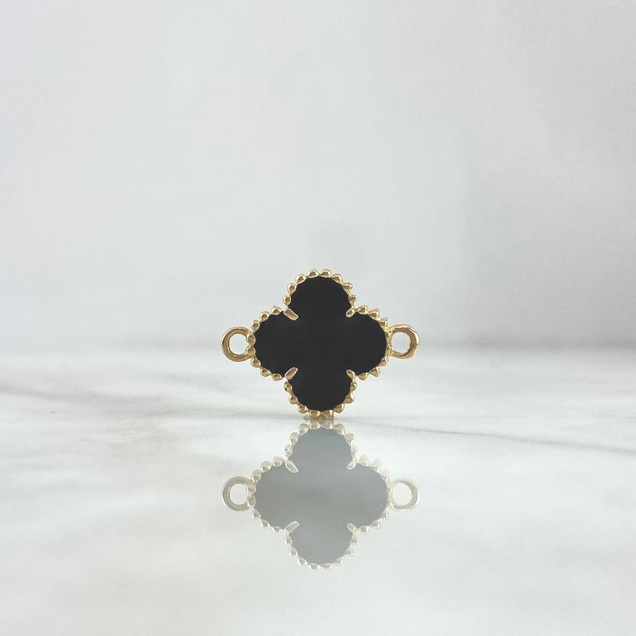 Charm VCyA Clover 3.35gr / 1.5mm Black Yellow Gold