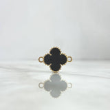Charm VCyA Clover 3.35gr / 1.5mm Black Yellow Gold