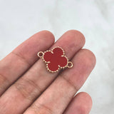 Charm VCyA Clover 2.85gr / 1.5mm Red Rose Gold
