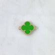 Charm VCyA Clover 2.9gr / 1.5mm Grass Green Yellow Gold