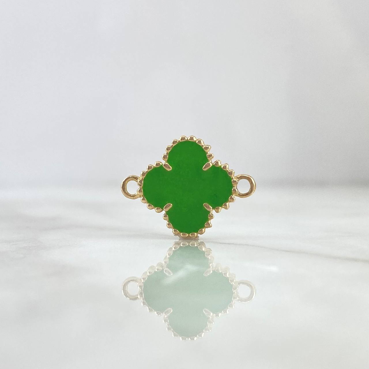 Charm VCyA Clover 2.9gr / 1.5mm Grass Green Yellow Gold