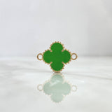 Charm VCyA Clover 2.9gr / 1.5mm Grass Green Yellow Gold