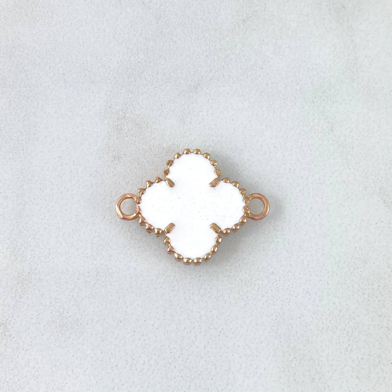 Charm VCyA Clover 2.85gr / 1.5mm White Rose Gold